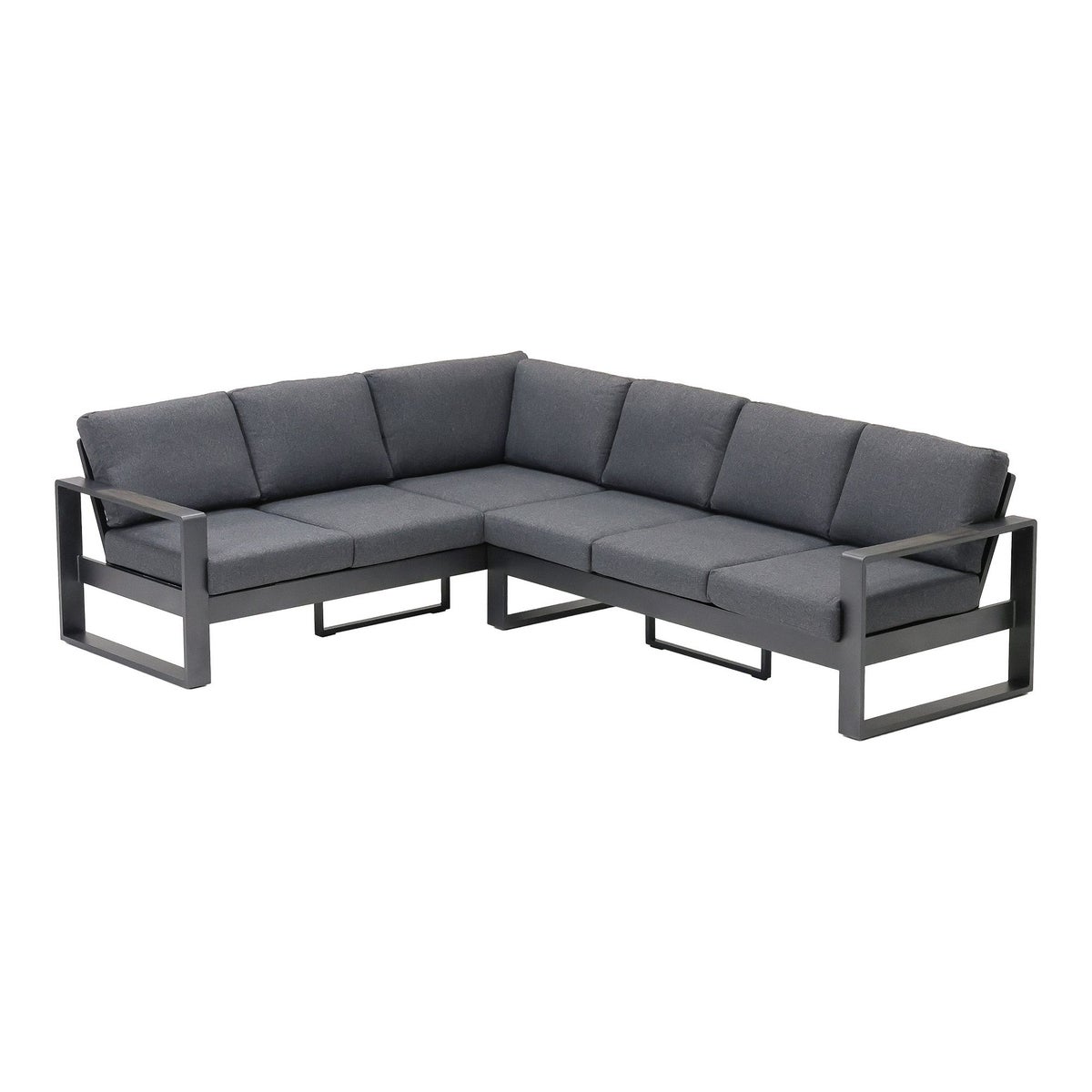 Loungeset Malviza - Antraciet - 6-zits